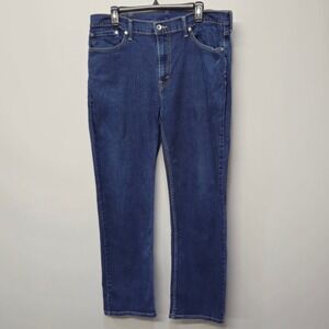 Levi's 514 Jeans Men Size 38x32 Dark Wash‎ Straight Fit Stretch Classic Capsule